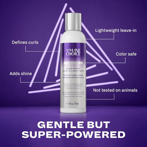 The Alpha Recoil & Curl Bond Repair Leave In Conditioner, 6 oz, Leave-In Cream for Coily, Curly, Wavy Hair, Repairs, Strengthens & Moisturizes with Vitamins & Amino Acids