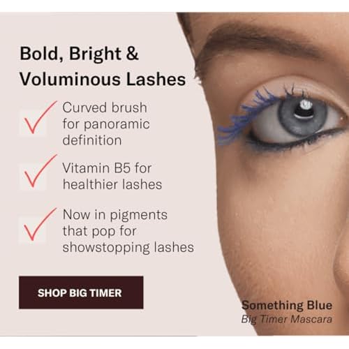 The Lip Bar | Big Timer Volumizing Mascara | Lifts and Nourishes Lashes | Best of Beauty Award Winner | Black
