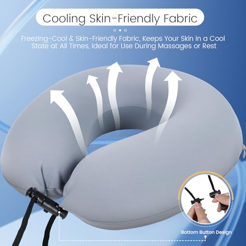 Massage Table Face Cradle£¬Cold Memory Foam Pillow£¬Adjustable Multi-Functional Memory Pillow for Office, Travel Sleep£¬Practical and Portable - New Choice for Lunch Break - Slate Blue£¨Aluminium Stand£©