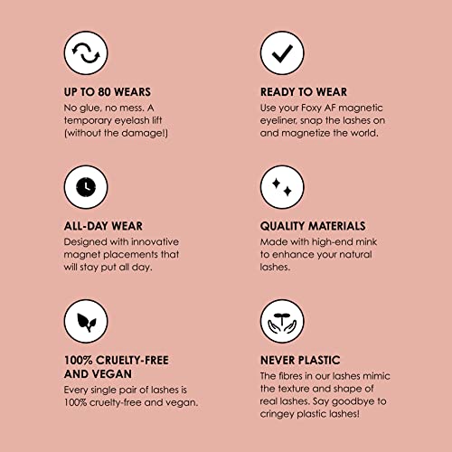 Magnetic Eyelashes with Eyeliner Kit (Strong Hold) Jawdropper | Made from Natural Fibres Premium Faux Mink Cruelty-Free with Storage Case