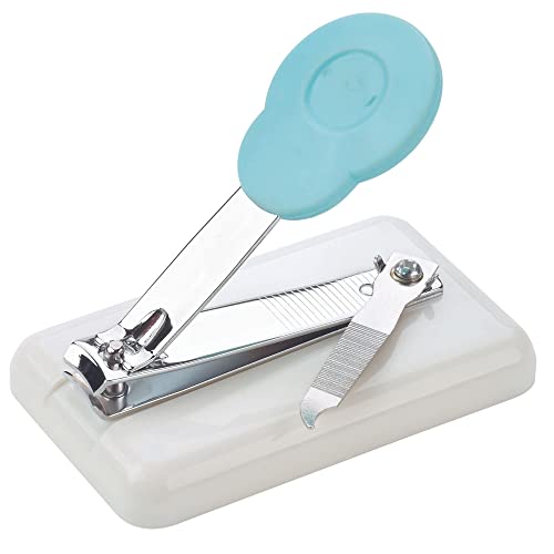 Peta Table Nail Clipper PNC-3 - Mounted and Non-Slip - Plastic Base with Rubber Feet - for Anyone with Poor Hand Control, Weak Hand Strength and Tremors