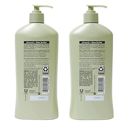 Suave Professionals Moisturizing Shampoo and Conditioner Almond + Shea Butter 18 oz, 2 count