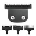Black Replacement T-Blade with 3 Guards Compatible with Wahl 9864/9864SS/9686/9818A/9854L/9876L/9854/WSS3L/SS2L etc Trimmers.