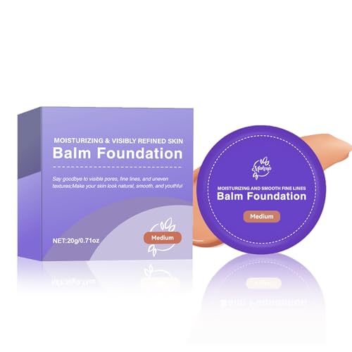 Balm Foundation | Age-Defying Hydrating Cushion Foundation for Mature Skin, Medium Buildable Coverage & Satin Glow Finish Makeup, Blurs Fine Lines, Smooths Texture (medium)
