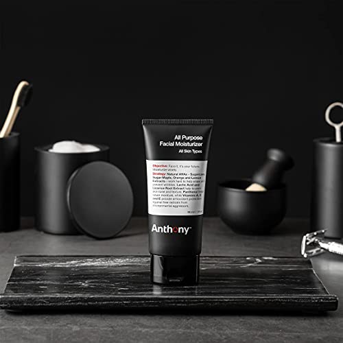 Anthony Essentials Duo Glycolic Facial Cleanser for Men and All-Purpose Facial Moisturizer - Men¡¯s Hydrating Lotion for Dry Skin