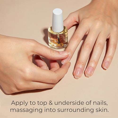 CND SolarOil Cuticle Oil, Natural Blend Of Jojoba, Vitamin E, Rice Bran and Sweet Almond Oils, Moisturizes and Conditions Skin, Pack Of 1, 0.125 fl oz