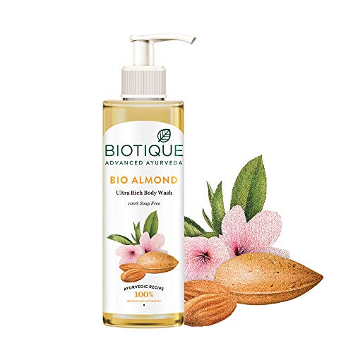 Biotique Almond Oil Ultra Rich Body Wash, Botanical Extracts, 200 ml