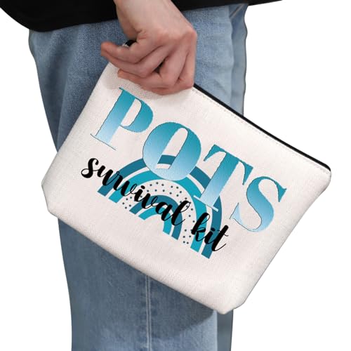 G2TUP POTS Awareness Gift POTS Survival Kit POTS Syndrome Fighter Warrior Cosmetic Bag Dysautonomia Awareness Gift (POTS Survival Kit MB)