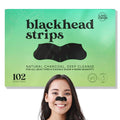 LivaClean (102 Strips Charcoal Blackhead Remover Pore Strips for Face Nose Pores, Blackheads Removal, Blackheads Removers, Blackhead Remover Strip