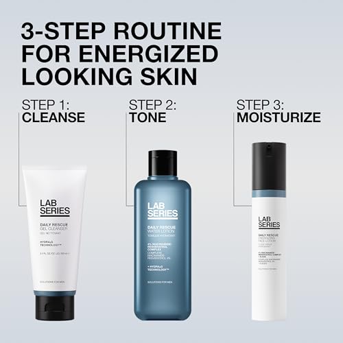 Lab Series Men's Daily Rescue Energizing Face Lotion - Face Cream Moisturizer - Anti Aging, Hydrating & Moisturizing - Skin Care for Men