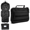 SMONT Toiletry Bag for Men Travel Toiletry Organizer Dopp Kit Travel Organizer Toiletries Bag Shaving Hygiene Bag Bathroom Hanging Men's Toiletry Bag for Short Trips Black