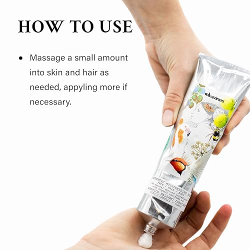 Davines Authentic Moisturizing Balm, Multi-Functional Conditioner for Face, Hair & Body - 98% Natural Oil-Based Formula Softens & Nourishes, 5.07 Fl Oz