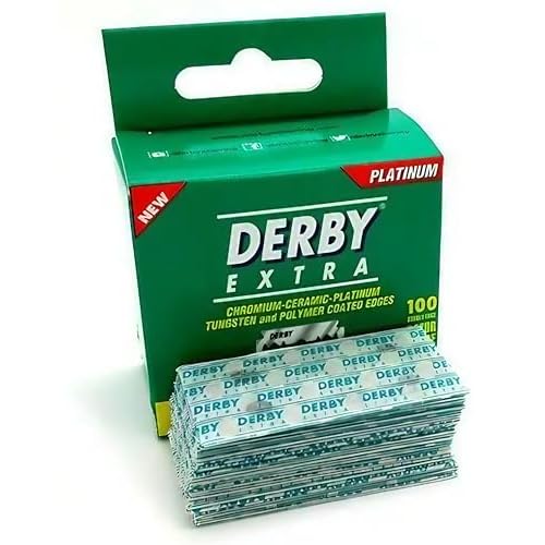Derby Extra Double Edge Safety Razor Blades - Pack of 100 Blades