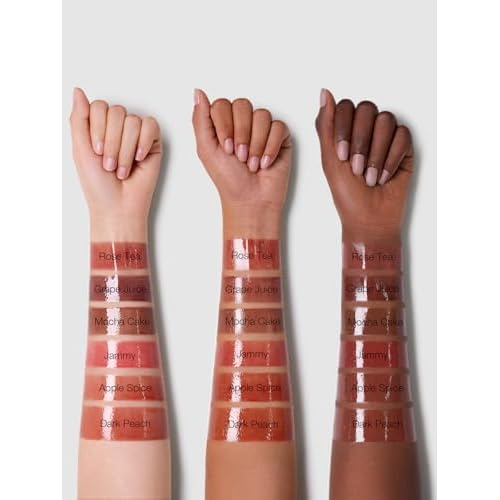 SHEGLAM Glaze Daze Lip Gloss Shiny Tinted Lip Gloss High Gloss Finish Plumping Lip Care Nourishing Not Easy to Fade Liquid Lip Cosmetics-Jammy