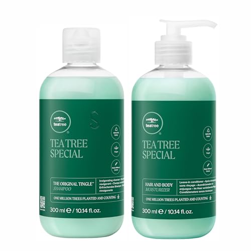Tea Tree Hair and Body Moisturizer Leave-In Conditioner, Body Lotion, After-Shave Cream, For All Hair + Skin Types