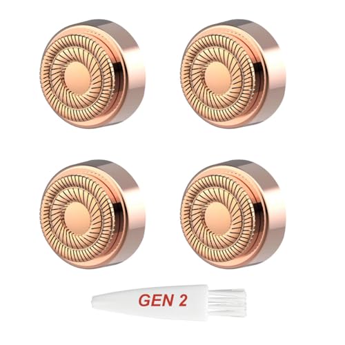 Generation 2nd Replacement Heads for Finish Touch Flawless Gen 2 Facial Hair Remover- - 4 Pack Replacement Heads for Flawless Replacement Heads Gen 2