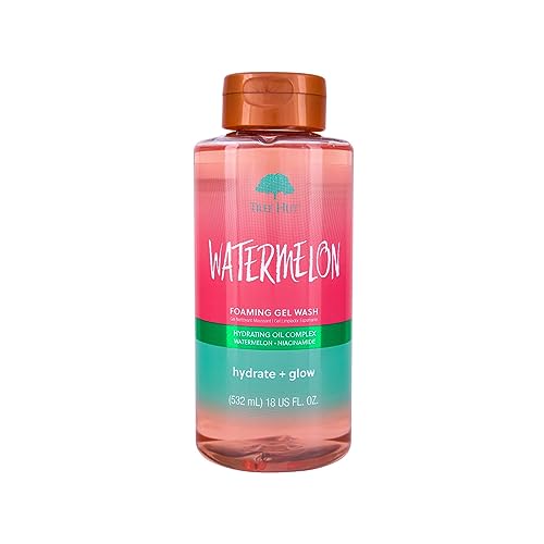 Tree Hut Watermelon Shave Oil 7.7oz & Foaming Wash 18oz Skin Care Bundle