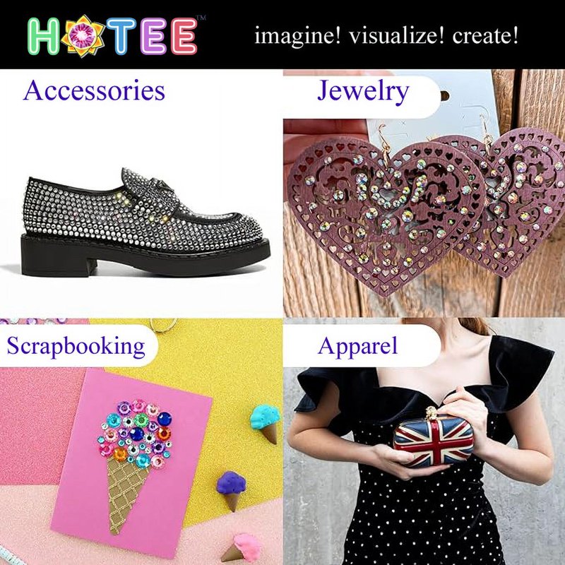 Cordless Hotfix Rhinestone Applicator Tool for Crafts & Costumes