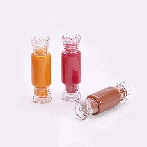 24 Pcs 8ml Portable Lip Gloss Tubes Container Empty Candy Shape Lip Balm Containers Refillable Cosmetic Tubes for Women Girls DIY Cosmetics