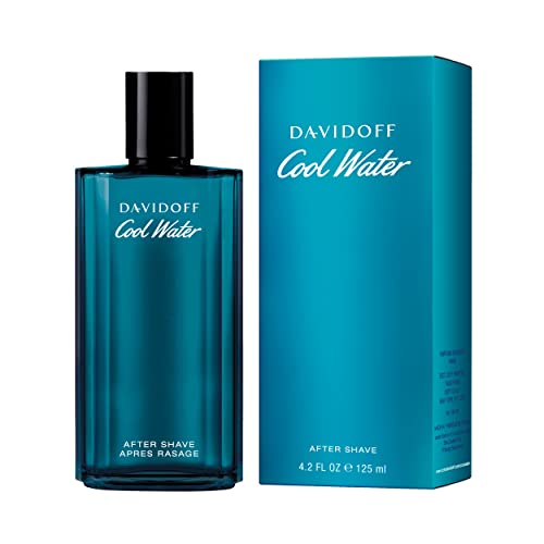 Davidoff Cool Water Aftershave Splash for Men With Notes of Coriander, Mint, Lavender & Amber 4.2 fl oz