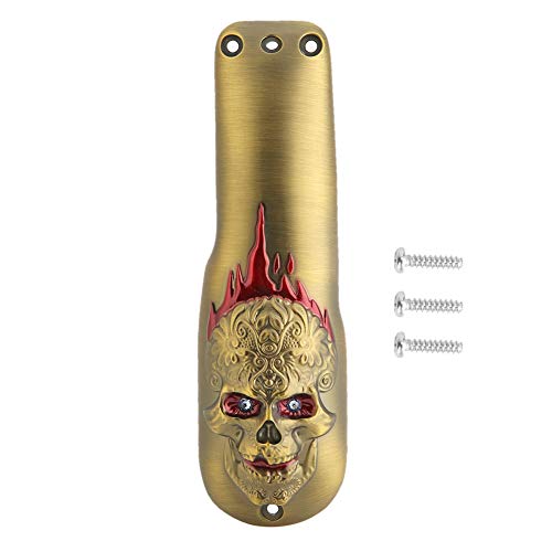 FILFEEL Professional Hair Clipper Front Cover, Electric Hair Cutter Trimmer Sheel Protective Casing for (Skull Gold)