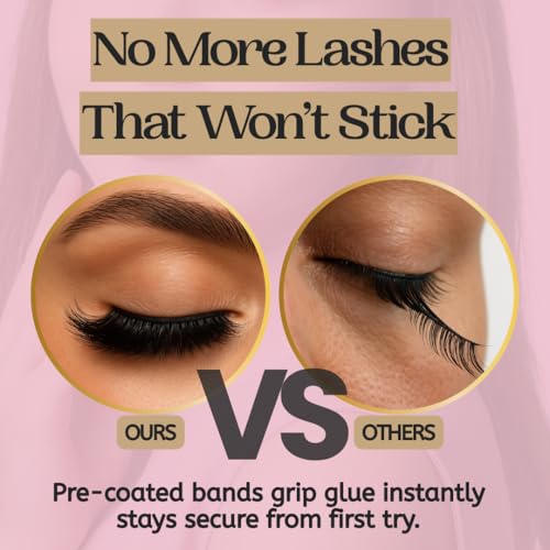 10 Pairs Mink Lashes Fluffy Eyelashes Mink Wispy Lashes (Pink) - Ready-to-Wear, Pre-Curved, Feather-Light Comfort, Secure Fit, Reusable Up to 20 Times, Instant Glam, No Trimming, Individually Sealed