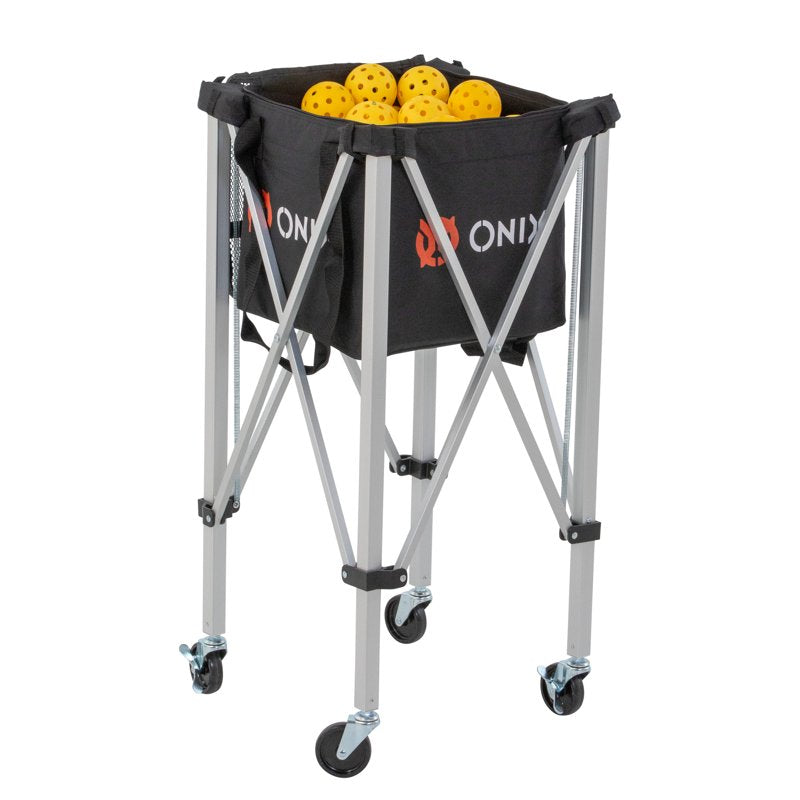 Travel Pickleball Cart with 120 Ball Capacity Lightweight Aluminum Storage