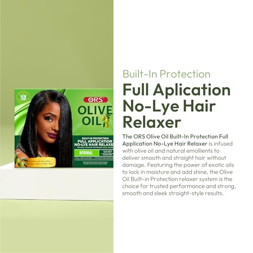 ORS Olive Oil Built-In Protection Full Application No-Lye Hair Relaxer Normal Strength (Pack of 1)