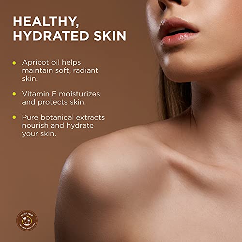 Hemp Seed Massage & Body Oil - 8 fl. oz. - Nourishing, Moisturizing Massage Oil - Hemp Seed, Apricot, Grapeseed & Sweet Almond Oil - Vegan & Cruelty Free