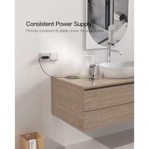 Superer 5FT Charger Fit for Braun Shaver Series 9 7 5 3 1, 310s 3040s 9577cc 9517s 7085cc 12V Charging Cord Replacement for Braun S3 S5 S7 S9 Electric Razor Shaver Trimmer Wall Power Adapter