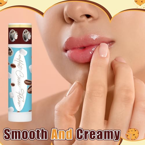 100pcs Christmas Peppermint Flavor Lip Balms Gift Bulk Candy Gingebread Hot Cocoa Cookie Cinnamon Flavor Lip Balm Favor Christmas Party Gift Stocking Stuffer for Coworker Staff Employee (Cute)