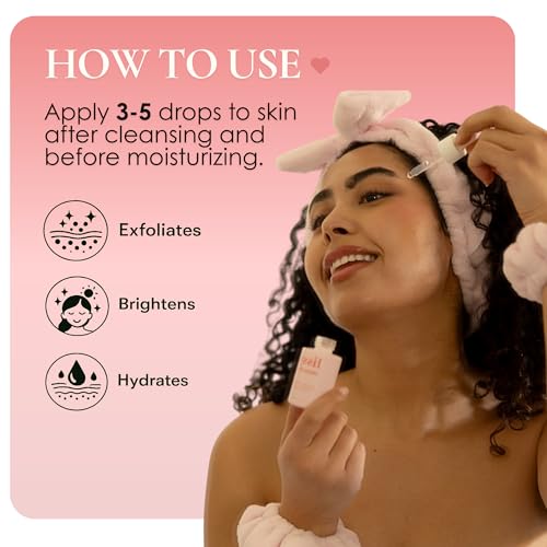 Mandelic Acid Serum Toner Exfoliant | Great For Acne Breakouts, Reduce Redness, Balancing Treatment | Plus Niacinamide, Licorice Root & Hyaluronic Acid, Hydration (Lissy Skincare)