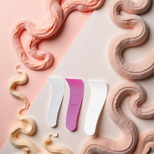 3Pcs Hair Wax Cleansing Spatulas, Sticks Mask Scraper,Non-Stick Wax Spatulas Hair Removal Waxing, Waxing Applicator, Depilatory Creams Removal Beauty Tools Shave and Hair Removal