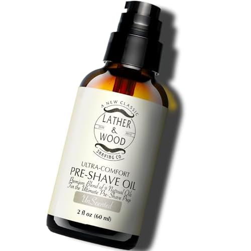 Best Pre-Shave Oil, Unscented, Premium Shaving Oil for Effortless Smooth Irritation-free Shave. 2 Oz ¡¦