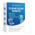 Clear Scar Sheets ? 10 Pieces ? Skin Patches for Face and Body ? Use Before Scars Fully Form ? Prevent and Reduce Scars from Acne, Scalds, Burns, Cuts, Abrasions ? Thin, Flexible, Waterproof, Gentle