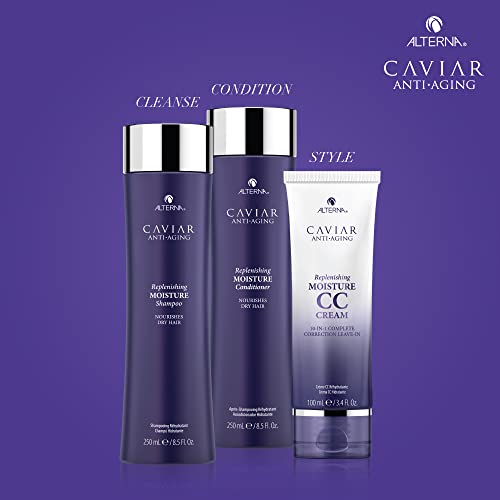 Alterna CAVIAR Anti-Aging Replenishing Moisture Shampoo | For Dry, Brittle Hair | Protects, Restores & Hydrates | Sulfate Free