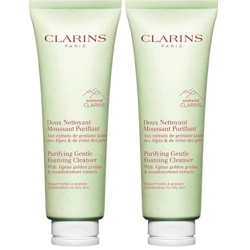 Clarins NEW Purifying Gentle Foaming Face Cleanser | Cleanses, Purifies, Softens and Mattifies| Combination To Oily Skin Types