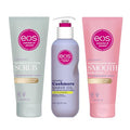 Bundle of eos Cashmere 3 Step Skin Collection Vanilla Cashmere Scented, 72-Hour Hydration