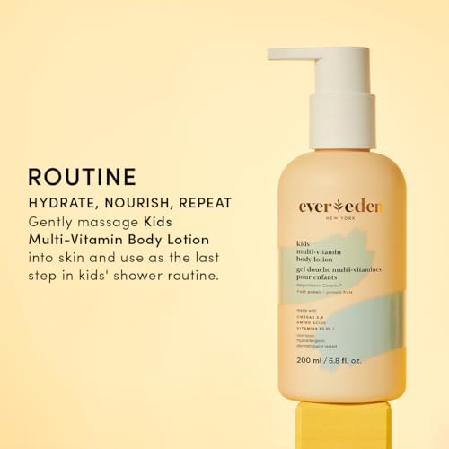 Evereden Multi-Vitamin Kids Face Wash & Multi-Vitamin Body Lotion: Melon Juice - Clean and Non-Toxic Products | Multi-Vitamin Skin Care for Kids