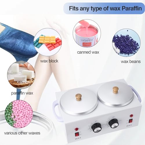 Women's Painless Hair Remover for Women, Battery Powered Facial Hair Shaver for Lips, Chin, Neck, and Cheek with 2 Replacement Heads and 1 Battery