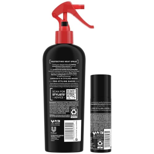 TRESemm? Protecting Heat Spray with Keratin, 3-Pack + Extra Hold Hairspray for Thermal Protection & Frizz Control