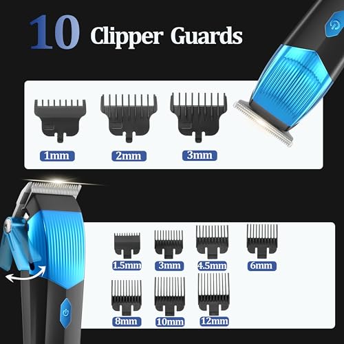 Kemei Clippers and Trimmers Set,Professional Hair Clippers for Men,Mens Cordless Hair Clipper,Beard Trimmer Kits,Shavers,Barber Kit,T Liners
