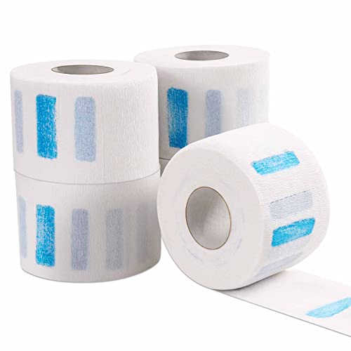 5 Rolls Disposable Neck Strips for Barber Shop,Professional Stretchy Paper Hairdressing&Haircut Accessory Tool
