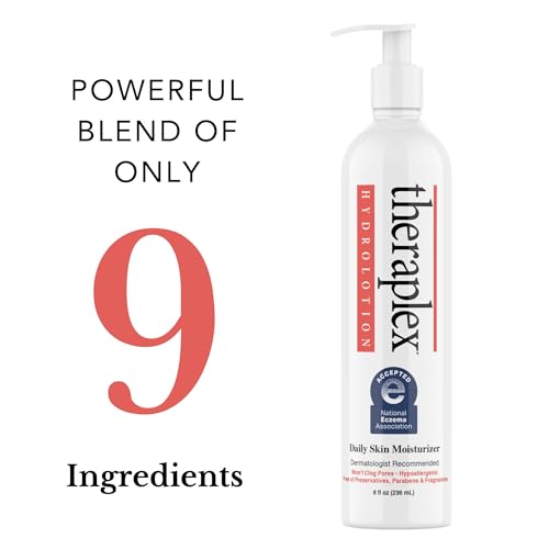 Theraplex Hydrolotion - Dermatologist-Recommended Eczema Lotion, Best Lotion for Severely Dry Skin, Body Lotion without Chemicals, Hypoallergenic, 24-Hour Hydration for Sensitive Skin 2 Pack