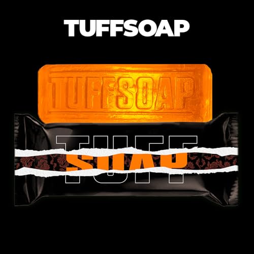 ORANGE ? 4-in-1 Men¡¯s Fragrance Soap Bar 5.5 oz ? Natural All-in-One Bar for Body, Face, Hair & Shaving ? TUFF ORANGE (Energy) / TUFF GREEN (Skin Protection) ? Long-Lasting & Sulfate-Free