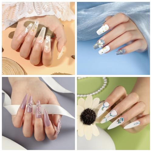 COSCELIA Acrylic Nail Kit for Beginners with Everything Professional Acrylics Powder 6pcs Gel Nail Polish 18pcs Glitter Decoration Powder Nails Kit Acrylic Set with Drill Light Gifts for Women