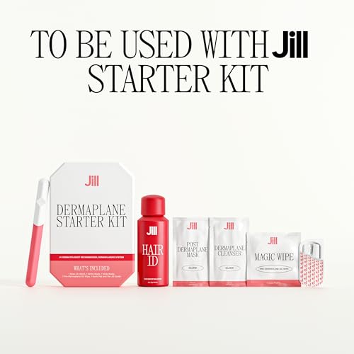 Jill J2 Dermaplane Refill Blades ? 12 Advanced Replacement Blades for Jill Wand, Removes Peach Fuzz & Dull Skin with Petite & Wide Blades for Pro-Level Exfoliation, 6 Full Shaves
