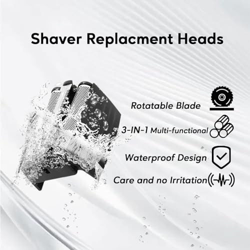 7D Head Shavers for Bald Men ? Waterproof Electric Razor with Flexible Blades, Close Shave, Cordless Rechargeable & Long Battery Life, LED Display, Wet/Dry Use, Ideal Gift for Dad Husband