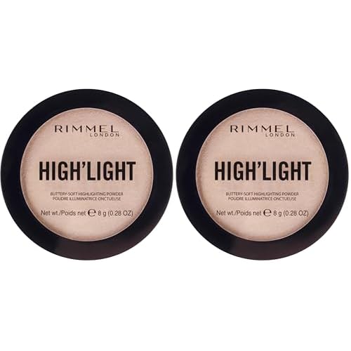 Rimmel High'Light Pressed Powder, Stardust 001, Pack of 2