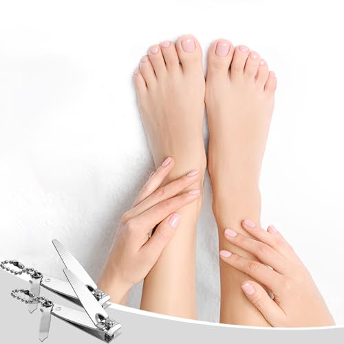 Individually Wrapped Nail Clippers in Bulk Stainless Steel Fingernail Clippers Bulk, Sturdy Thick Toenail Clippers Mini Men Women Nail Tip Cutter Trimmer for Homeless, Travel, Hotel (2 inch 200Count)